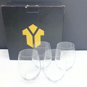 Kitnats Stemless Wine Glasses Set of Four